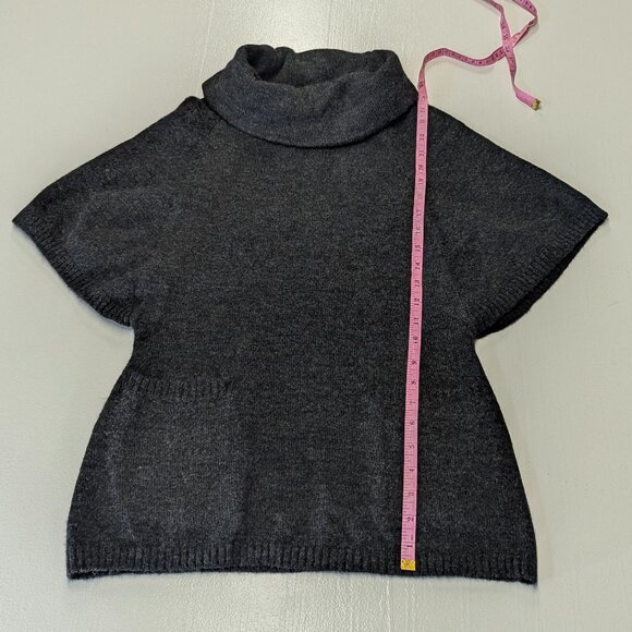 Lucy & Laurel Size XS Dark Gray Mock Turtleneck Sweater - Picture 9 of 10